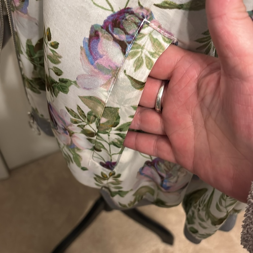 Inc. International Concepts Plus Mayfair Garden Bomber Jacket - Picture 7 of 13